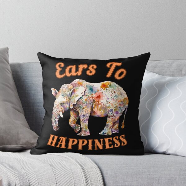 Item preview, Ears To Happiness. elephant portrait designed and sold by ElephantVibes.