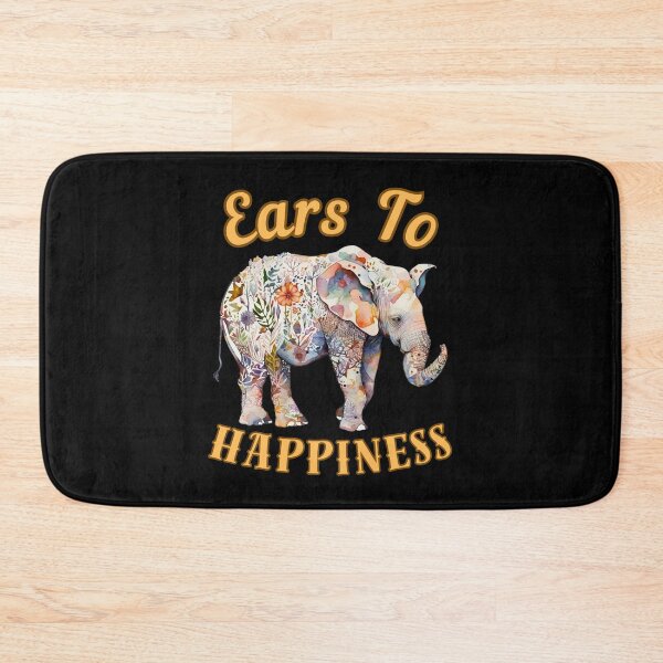 Item preview, Ears To Happiness. watercolor elephant designed and sold by ElephantVibes.