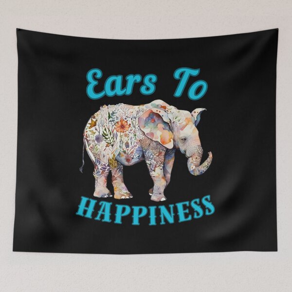 Item preview, Ears To Happiness. adorable elephant designed and sold by ElephantVibes.