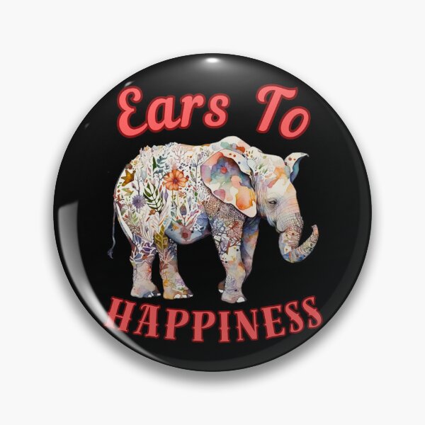 Item preview, Ears To Happiness. happy elephant designed and sold by ElephantVibes.