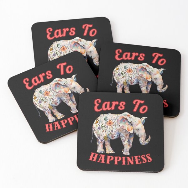 Item preview, Ears To Happiness. happy elephant designed and sold by ElephantVibes.