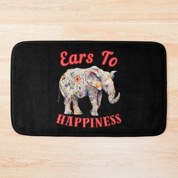 Item preview, Ears To Happiness. happy elephant designed and sold by ElephantVibes.