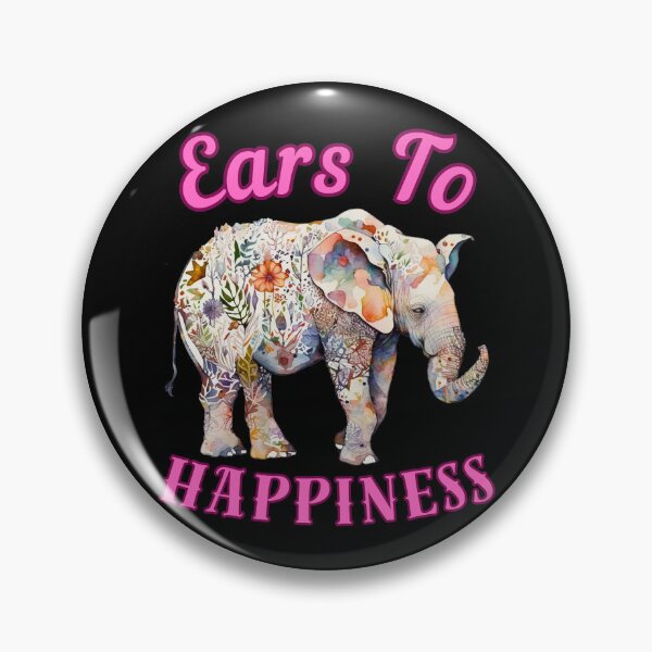 Item preview, Ears To Happiness. elephant saying designed and sold by ElephantVibes.