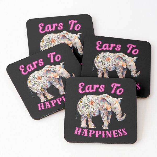 Item preview, Ears To Happiness. elephant saying designed and sold by ElephantVibes.