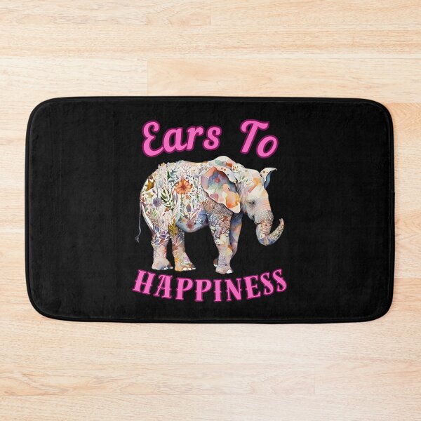 Item preview, Ears To Happiness. elephant saying designed and sold by ElephantVibes.