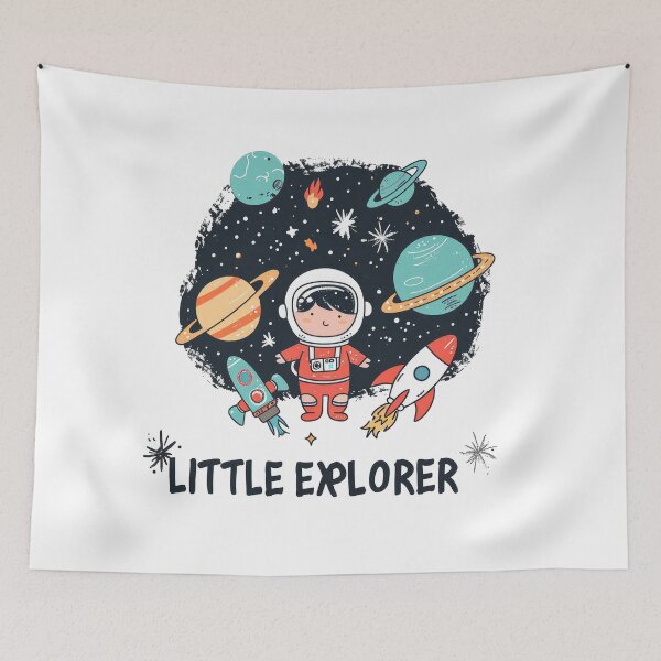 Item preview, Little Explorer: Whimsical Space Adventure Cartoon designed and sold by jamessismanes.