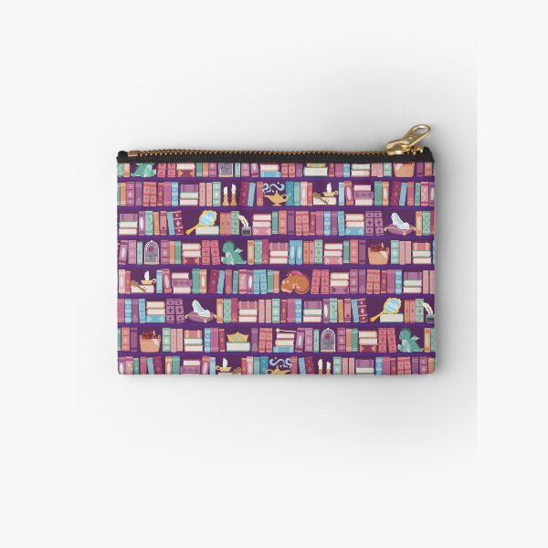 Item preview, Fairytale Bookcase Pattern Dragon Magic Cute designed and sold by Kit Cronk.