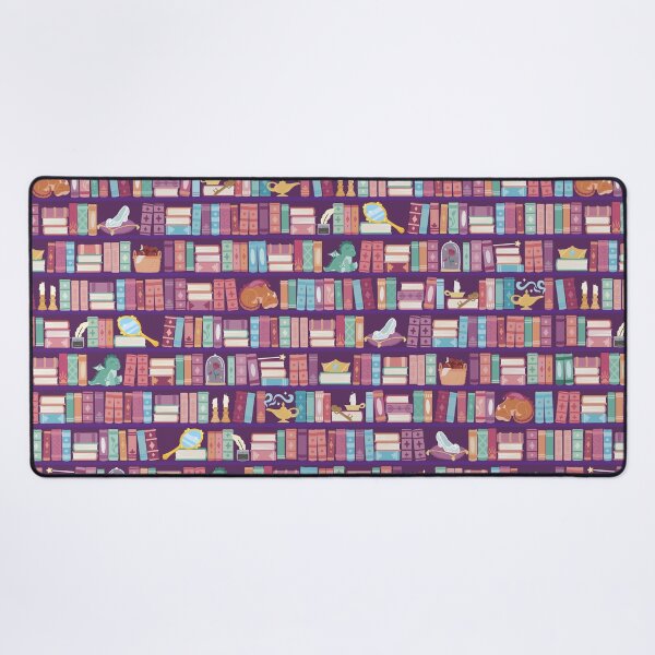 Item preview, Fairytale Bookcase Pattern Dragon Magic Cute designed and sold by Kit Cronk.