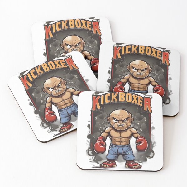 Item preview, Dibujos animados de kickboxer duro designed and sold by TimeBender.