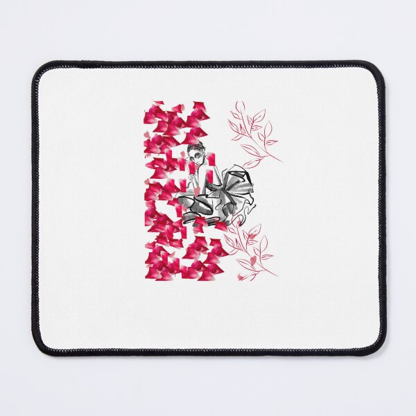 Item preview, Fashionable women with red roses designed and sold by Akhalaf23.