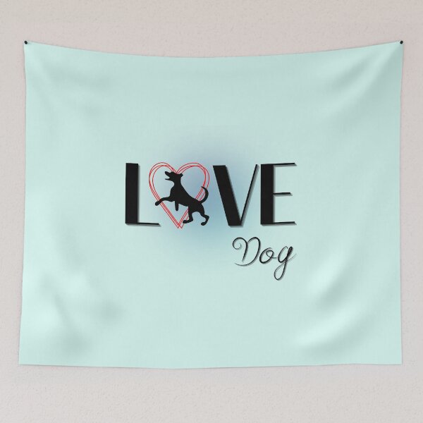 Item preview, 'Heartstrings Unleashed Love Dog Tee'!  designed and sold by Wabi-SabiStudio.