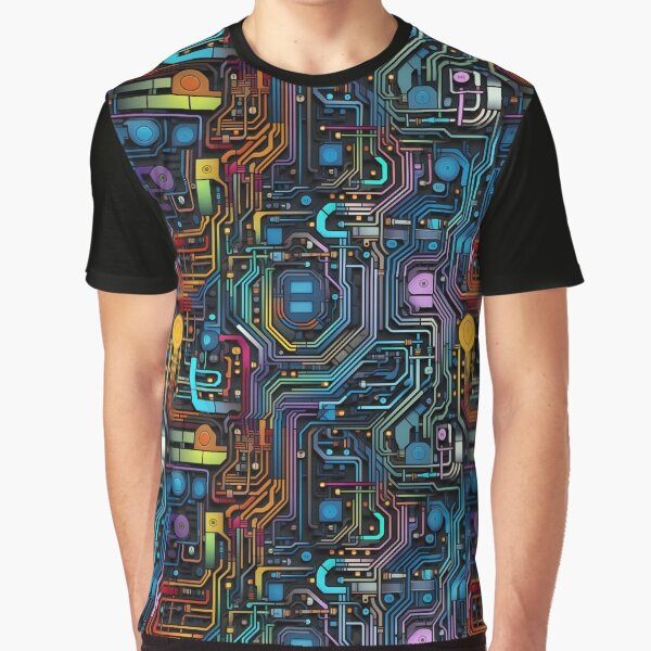 Vista previa del artículo con la obra «Circuitry Synapse Symphony», diseñado y vendido por Skolyak.