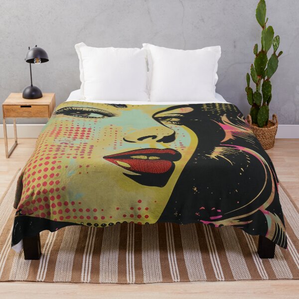 Item preview, Pop art grunge, Caucasian girl designed and sold by Rebelka.