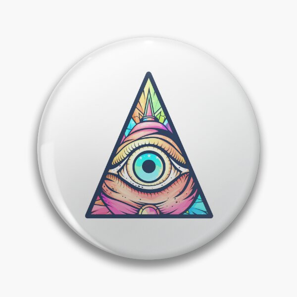 Item preview, Illuminati Third Eye Sticker designed and sold by SmashTeen.