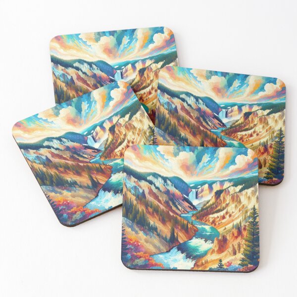 Item preview, Yellowstone National Park II - Mosaic Burst of Colors designed and sold by HausKatz.