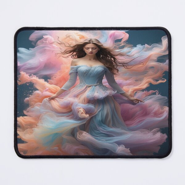 Item preview, The girl and the wave of colors designed and sold by saly55887.