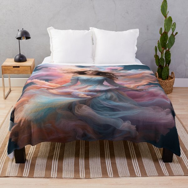Item preview, The girl and the wave of colors designed and sold by saly55887.