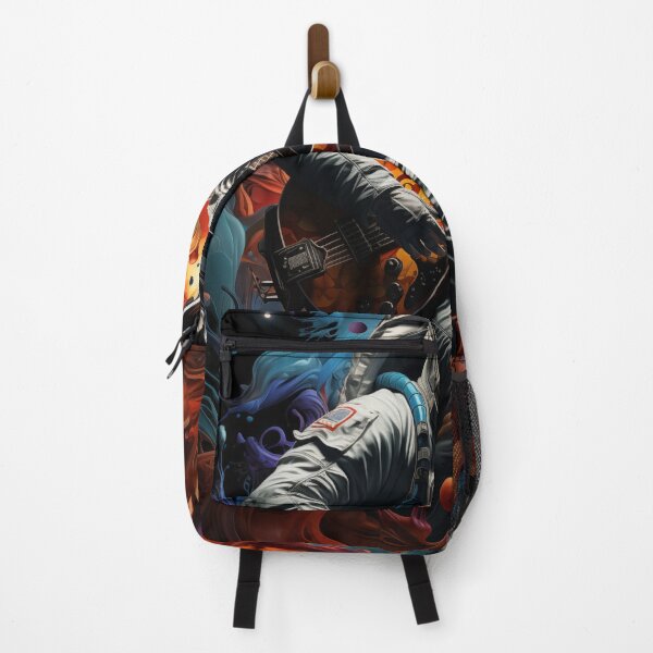 Item preview, space man with guitar art designed and sold by Rockwpapart.
