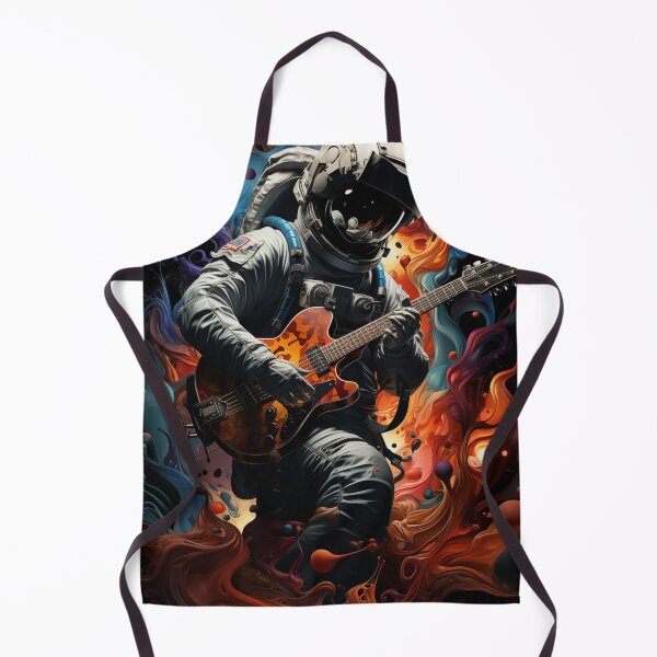 Item preview, space man with guitar art designed and sold by Rockwpapart.