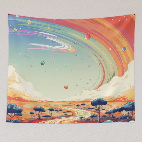 Item preview, Surreal rainbow river  designed and sold by Rebelka.