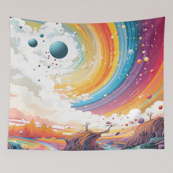 Item preview, Surreal rainbow sky  designed and sold by Rebelka.