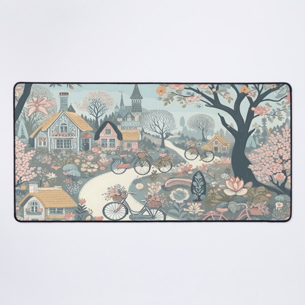 Item preview, Whismiscal Cottage Core Aesthetic Flowers And Bicycles designed and sold by KitonicTees.