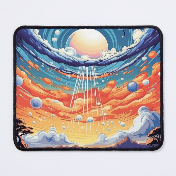 Item preview, Surreal rainbow bubble sky designed and sold by Rebelka.