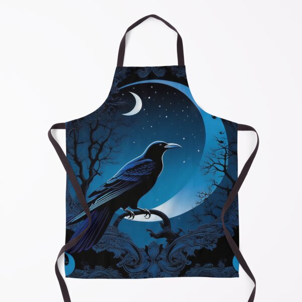 Item preview, The Ominous Moon Raven Goth Art designed and sold by TheDarkWardrobe.