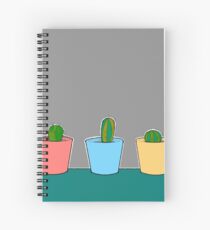 Three Little Cactus Spiral Notebook
