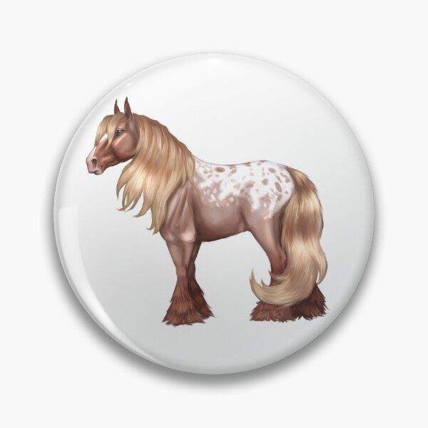 Item preview, Flaxen Red Roan Appaloosa Gypsy Vanner Horse designed and sold by Modsecai.
