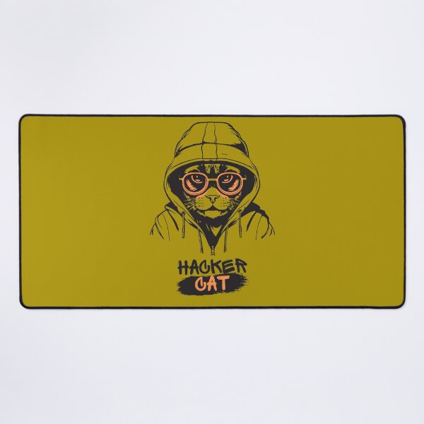 Item preview, Black Orange Cool Cat Illustrative  designed and sold by Funwaytrend.