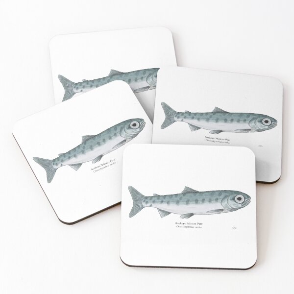Item preview, Sockeye Salmon Parr Painting designed and sold by Stephen Emms.