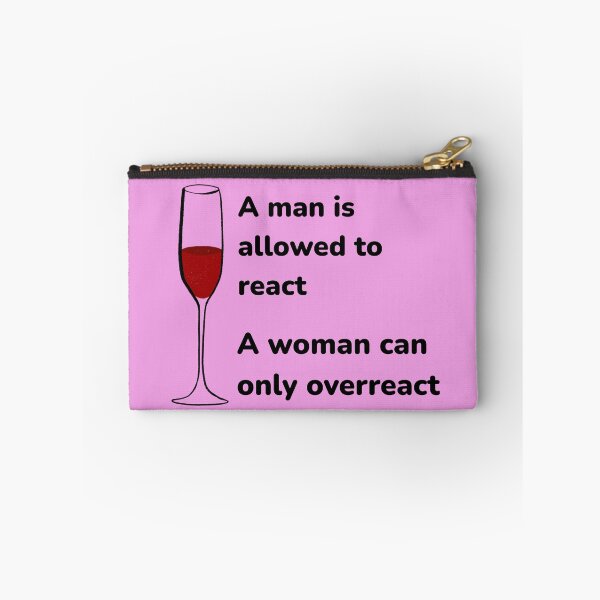 Item preview, A man is allowed to react, a woman can only overreact - Taylor Swift Golden Globes feminism designed and sold by CocoCat38.