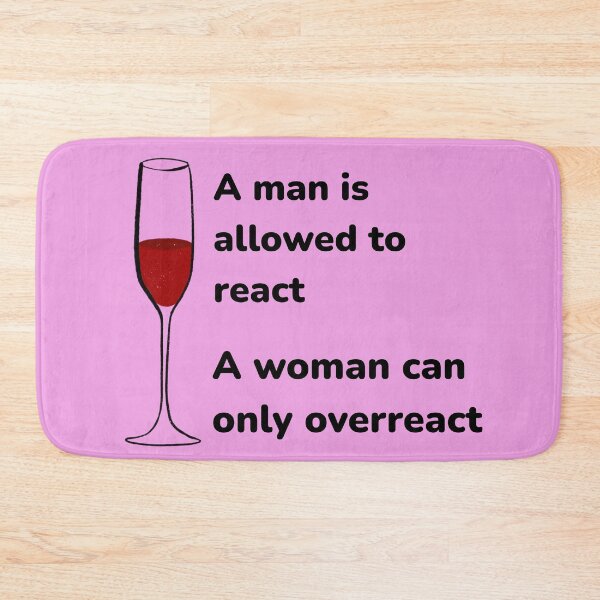 Item preview, A man is allowed to react, a woman can only overreact - Taylor Swift Golden Globes feminism designed and sold by CocoCat38.