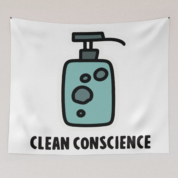 Item preview, Clean Conscience - Minimalist Soap Dispenser Art designed and sold by NiftyWrx.