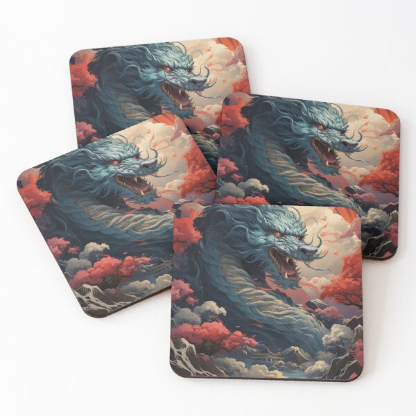 Item preview, Geisha Dragon art designed and sold by Rockwpapart.