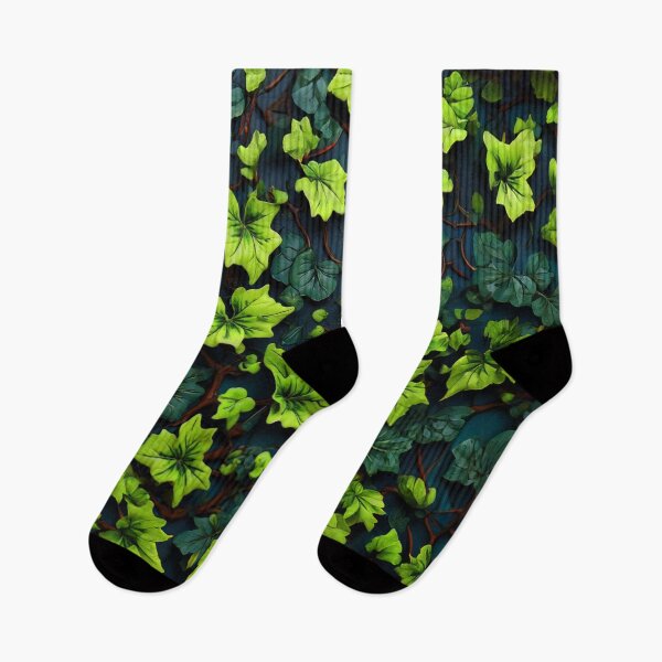 Item preview, Grunge Dark Green And Teal Poison Ivy Leaves - Natural Décor designed and sold by SassyArtistry.