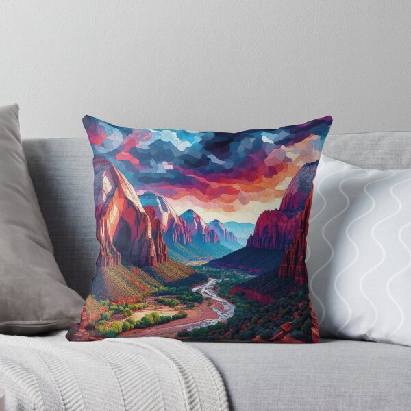 Item preview, Zion National Park - Colorful Mosaic Landscape designed and sold by HausKatz.