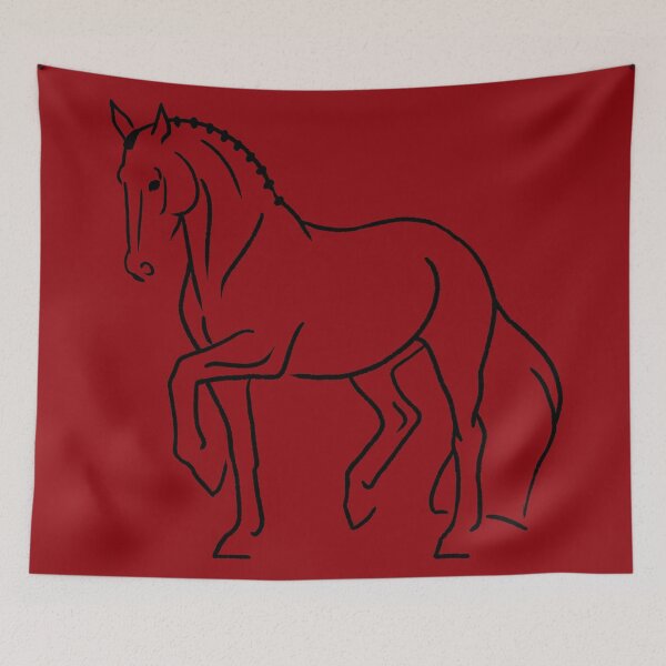 Item preview, Minimalist Sketch of Dressage Horse designed and sold by DappledMoon.