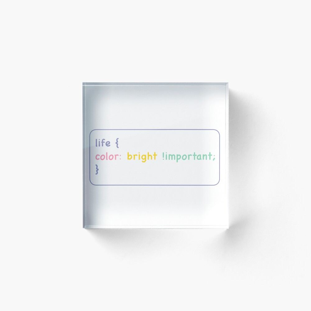Item preview, Acrylic Block designed and sold by codingqueens.