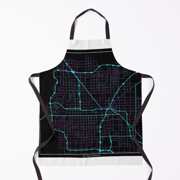 Artikelvorschau, Stadtplan von Las Vegas, Nevada – Neon-Fantasie entworfen und verkauft von StylishStacks.