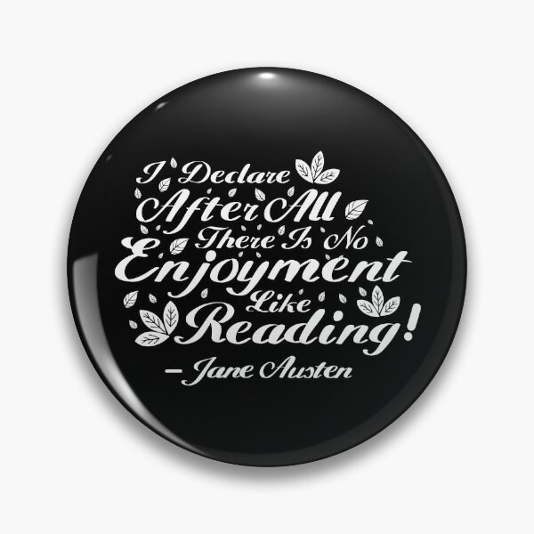 Item preview, Black and White Jane Austen Reading Quote Design 2 designed and sold by MariOyama.