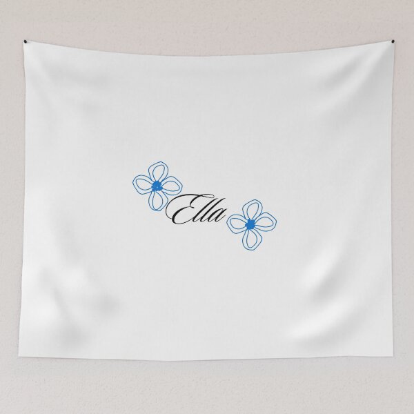 Item preview, Ella + flores azules designed and sold by KiraS-arts.