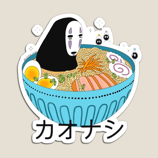 Item preview, No Face in Ramen Spirited Away  designed and sold by bridolanart.
