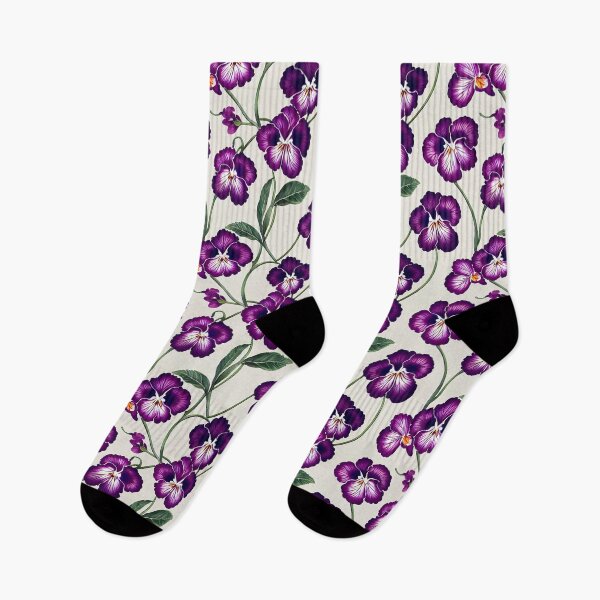 Item preview, Victorian Elegance Pansy Floral Pattern designed and sold by Varadar.