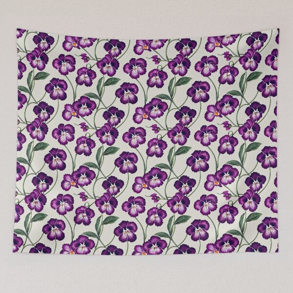 Item preview, Victorian Elegance Pansy Floral Pattern designed and sold by Varadar.