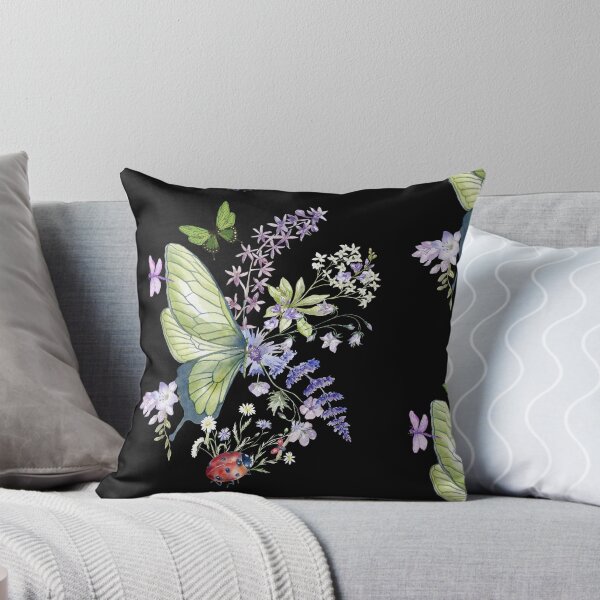 Item preview, Pretty Green Butterfly & Flowers Colorful Design designed and sold by EarthArtDesigns.