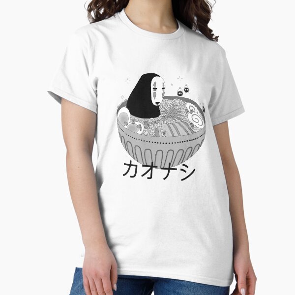 Item preview, No Face in Ramen Spirited Away Black and White designed and sold by bridolanart.