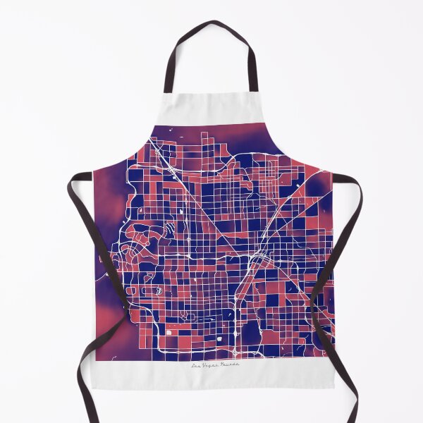 Item preview, Las Vegas Nevada City Map - Red-Blue Duotone designed and sold by StylishStacks.