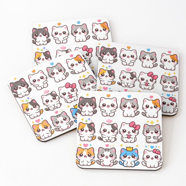Artikelvorschau, Viele Kawaii-Katzen entworfen und verkauft von Mich Designs.
